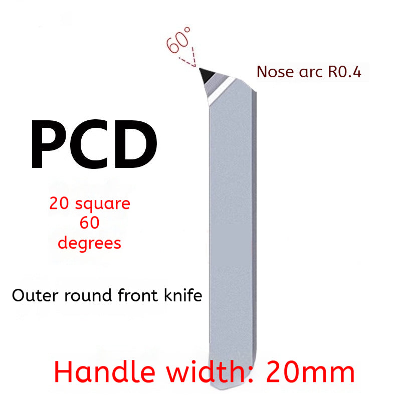 1163-PCD diamond turning tool cylindrical plane super bright CBN boron nitride tool 20 square 60/90 degrees gemstone knife non-standard Shandong Denso Pricision Tools Co.,Ltd.